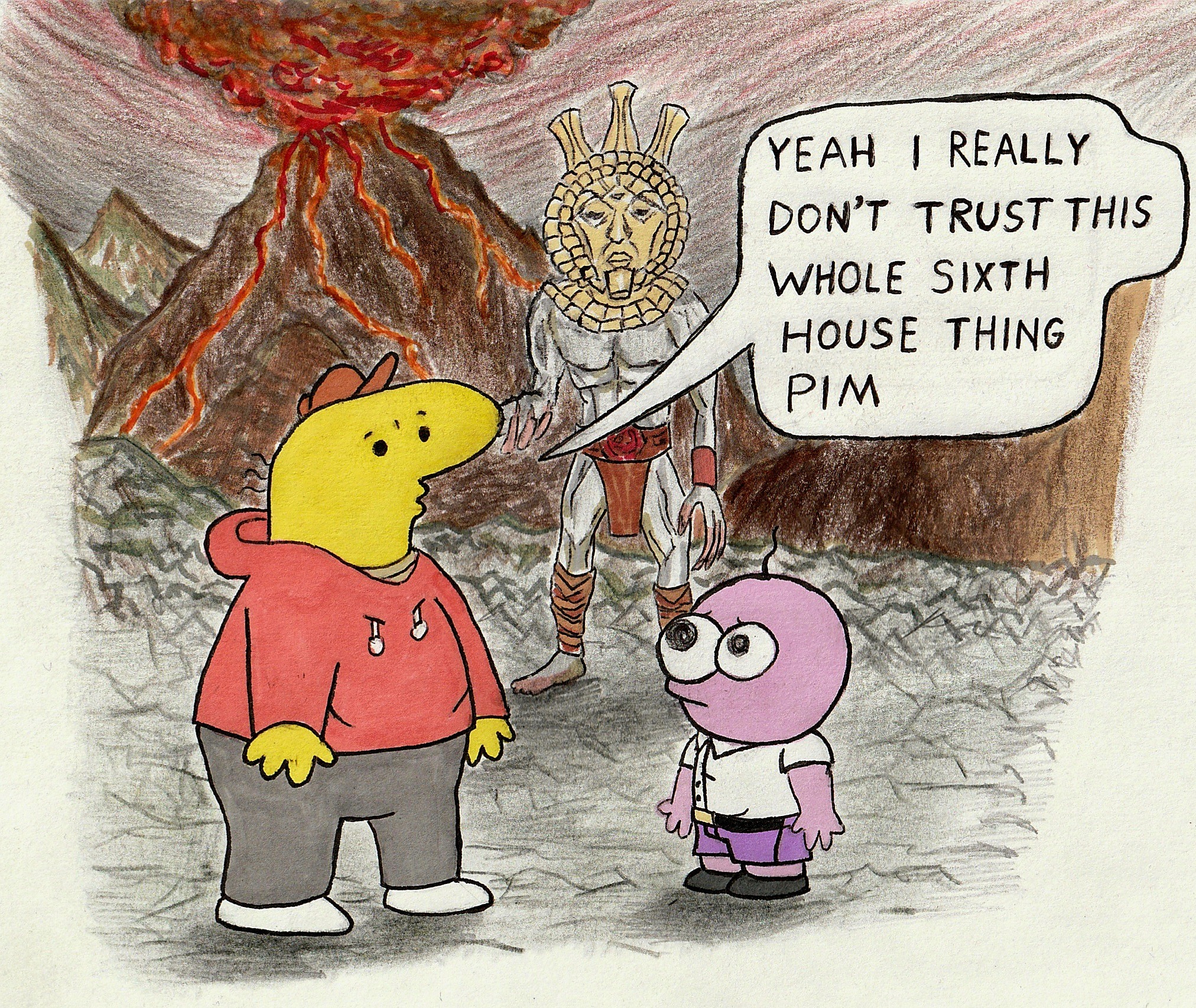 dagoth ur meets the smiling friends